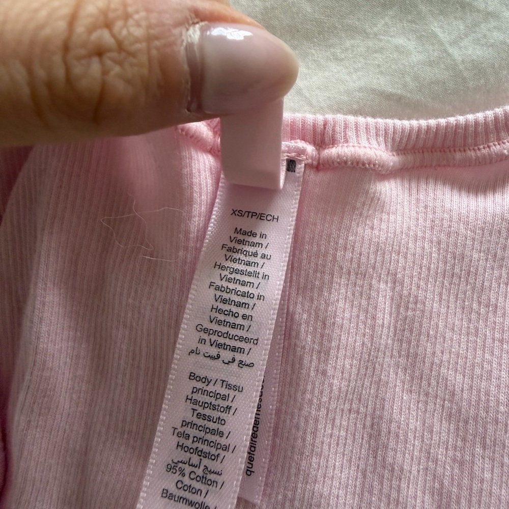 Skims Pink Ribbed Tank Top - Picture 2 of 2